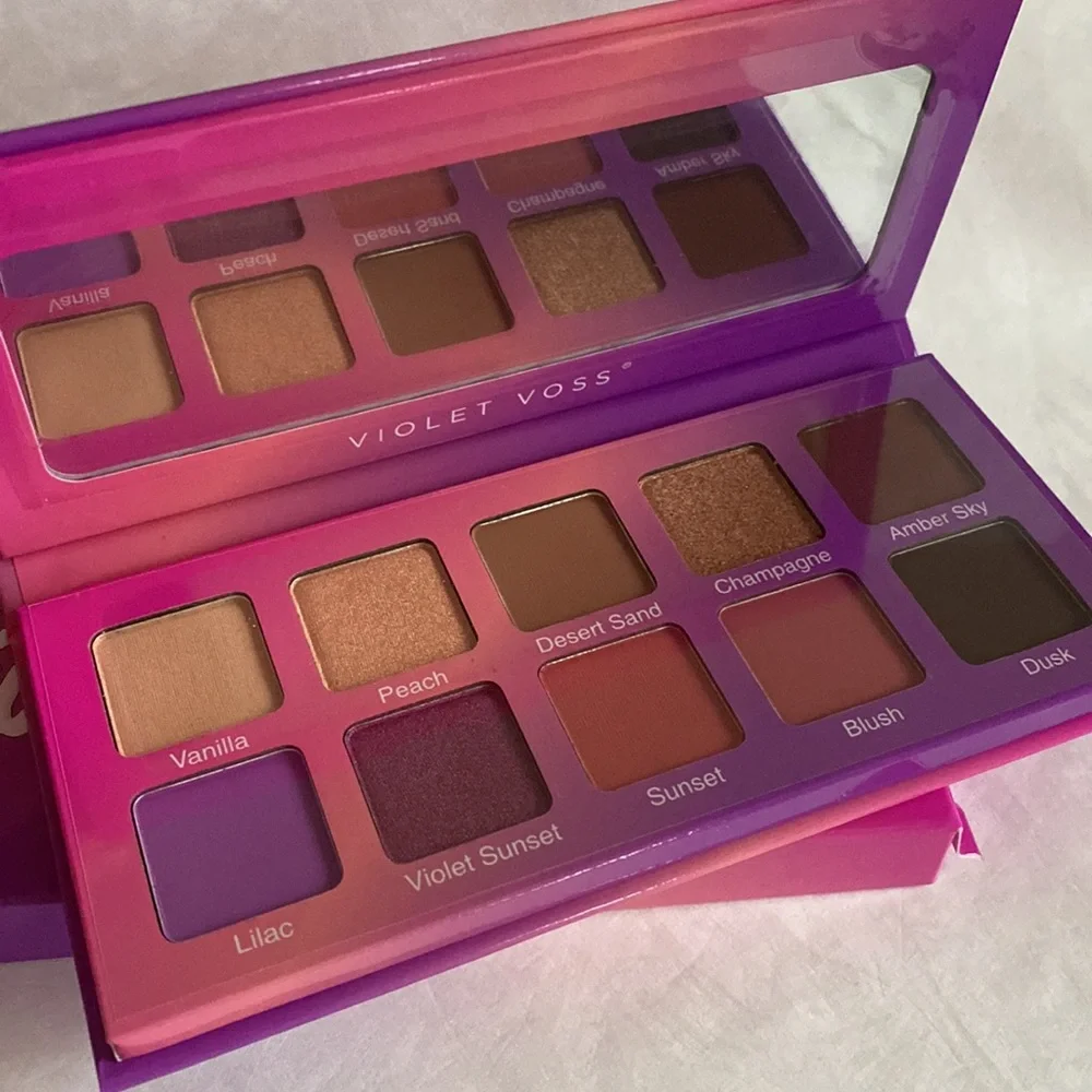 VIOLET VOSS Violet Sunset Eyeshadow Press Pigment Palette $36 NIP